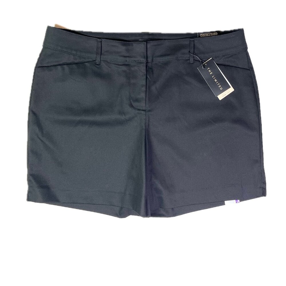 NWT The Limited Size 16 Tailored Shorts Black Pockets